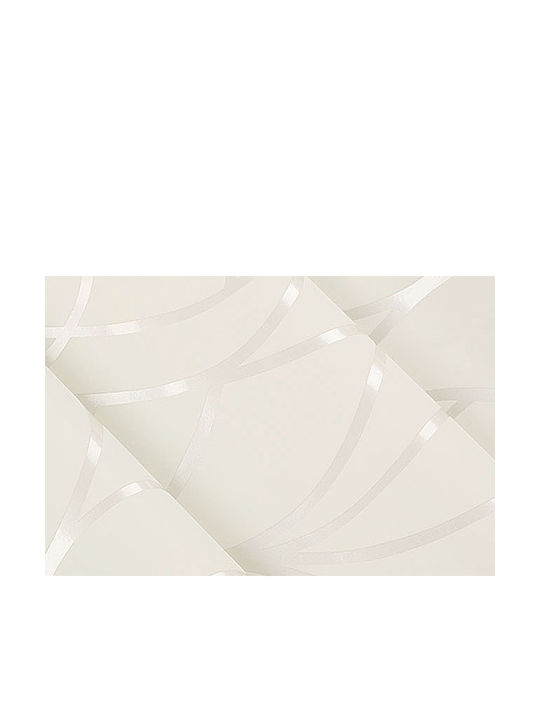 Wallpaper White Lines White L1000xW53cm