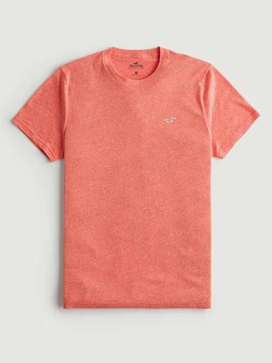 Hollister Herren T-Shirt Kurzarm Orange