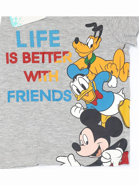 Kinder-T-Shirt Gray Baby Mickey Mouse