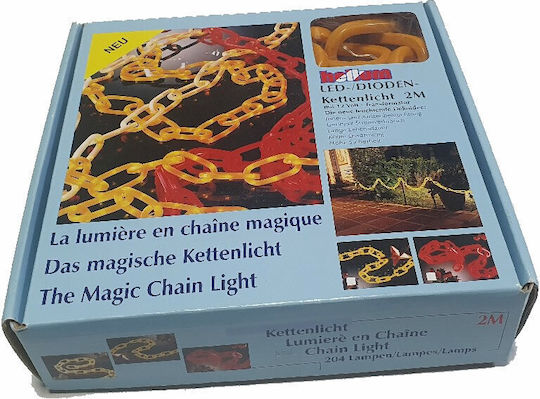 Lighted Christmas Garland Yellow 200cm 1pc