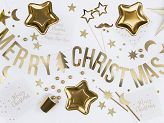 Weihnachtliche Girlande Papier Merry Christmas Gold 150x10.5cm 1Stück