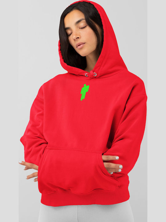 TKT Plus W Φούτερ με Κουκούλα Billie Eilish Λευκό