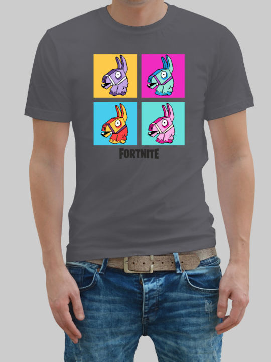 TKT T-shirt Fortnite Μπορντό
