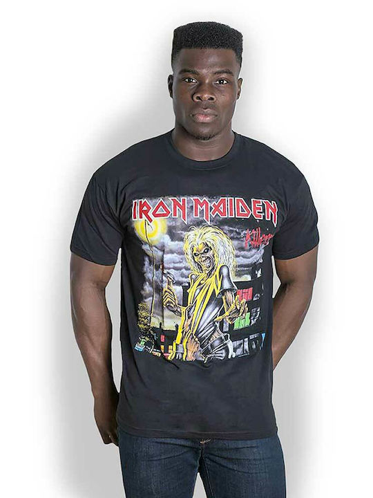 T-shirt Iron Maiden Cover σε Μαύρο χρώμα