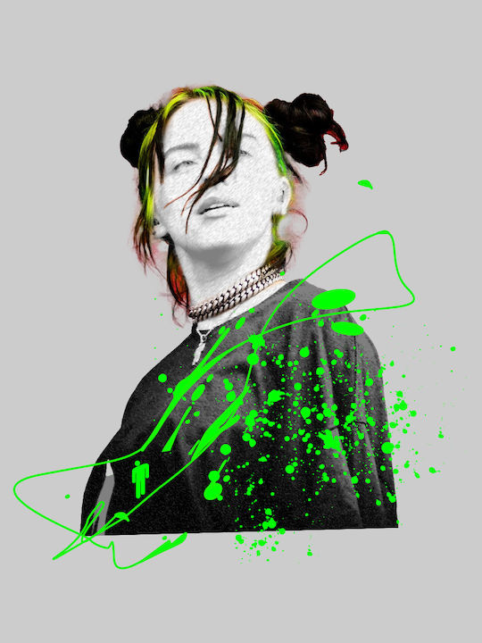 Φούτερ Billie Eilish Plus σε Λευκό χρώμα