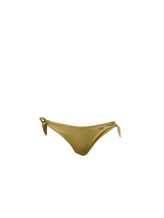 Bikini Brazil cu Dantelă Auriu