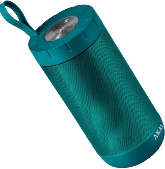 Akai Proffesional ABTSW-60 Αδιάβροχο Ηχείο Bluetooth 20W με Διάρκεια Μπαταρίας έως 30 ώρες Τιρκουάζ