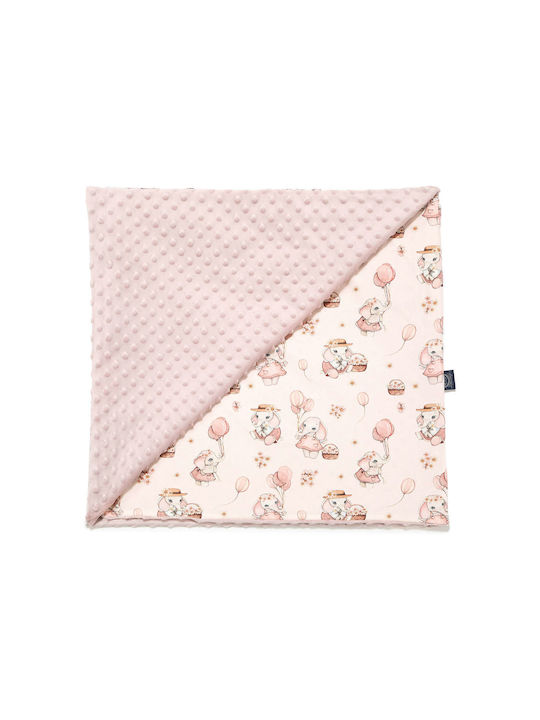 La Millou Blanket Nursery Swaddling Blankets Rossie Cotton Smoke Rose 80x100cm.