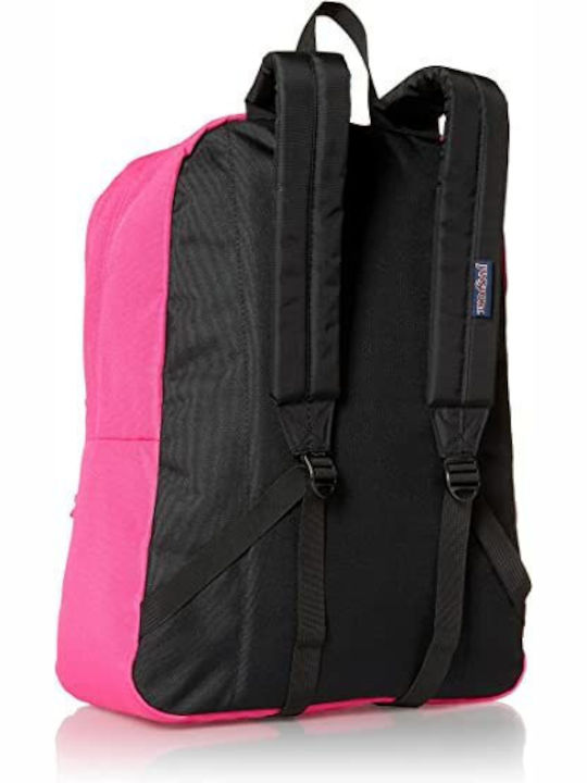 Jansport Σχολική Τσάντα Πλάτης Γυμνασίου - Λυκείου σε Ροζ χρώμα 26lt