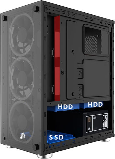 Vengeance Phantom V Desktop PC (Ryzen 5-4500/16GB DDR4/512GB SSD/Radeon RX 6500 XT/No OS)
