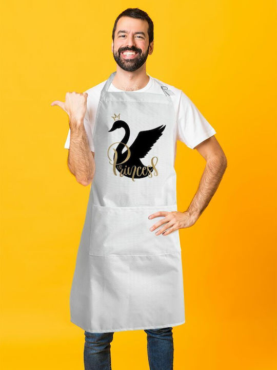 Koupakoupa Ποδιά Κουζίνας Λευκή KP_8334_APRON-BBQ-ADULT