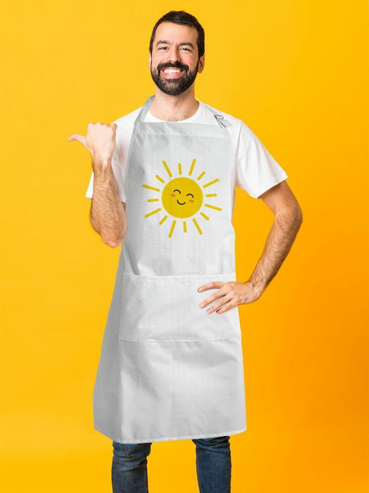 Koupakoupa Küchenschürze Weiß KP_7563_APRON-BBQ-ADULT 1Stück