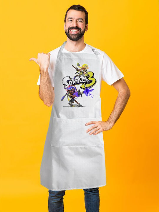 Koupakoupa Șorț de Bucătărie Albă KP_14606_APRON-BBQ-ADULT 1buc