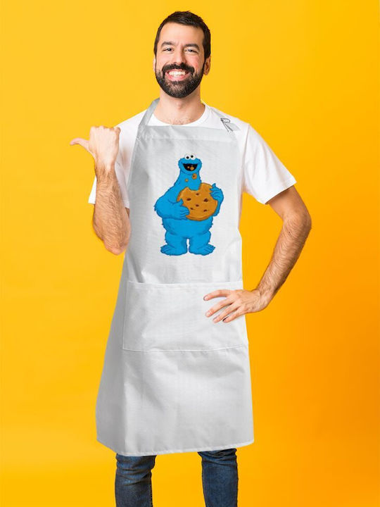 Koupakoupa Ποδιά Κουζίνας Λευκή KP_13946_APRON-BBQ-ADULT