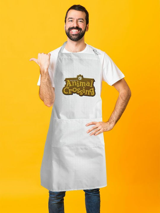 Koupakoupa Küchenschürze Weiß KP_10368_APRON-BBQ-ADULT 1Stück