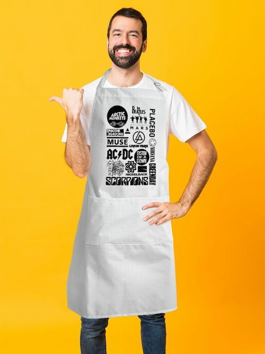 Koupakoupa Best Küchenschürze Weiß KP_5381_APRON-BBQ-ADULT 1Stück