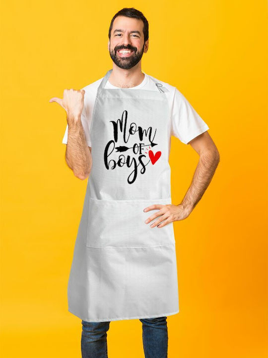 Koupakoupa Küchenschürze Weiß KP_1154_APRON-BBQ-ADULT 1Stück