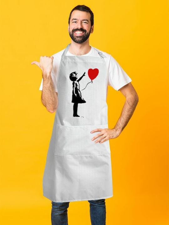 Koupakoupa Küchenschürze Weiß KP_1691_APRON-BBQ-ADULT 1Stück