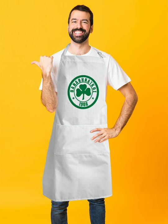 Koupakoupa Παναθηναϊκός Küchenschürze Weiß KP_1010_APRON-BBQ-ADULT 1Stück