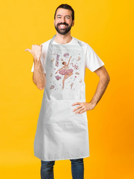 Koupakoupa Küchenschürze Weiß KP_8339_APRON-BBQ-ADULT 1Stück