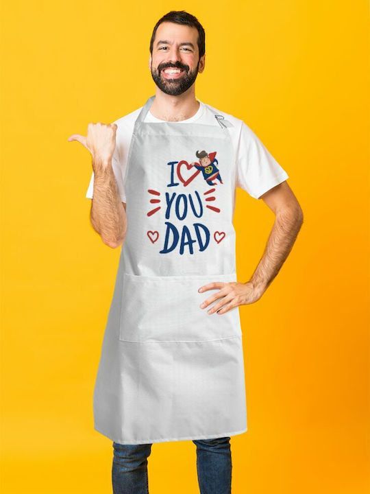 Koupakoupa Super Dad Apron White