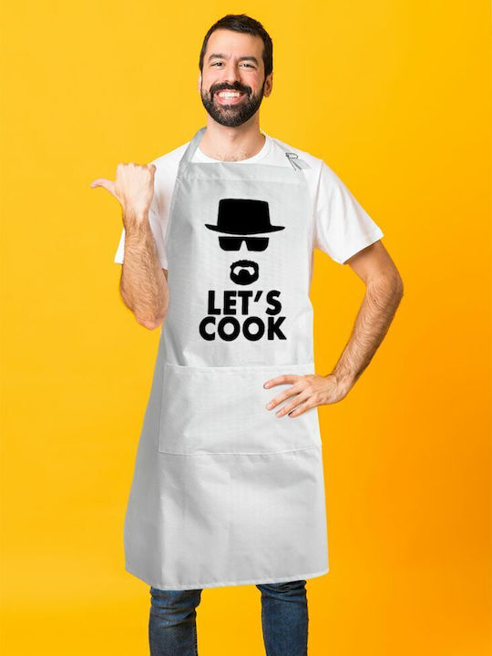 Koupakoupa cook Küchenschürze Weiß KP_357_APRON-BBQ-ADULT 1Stück