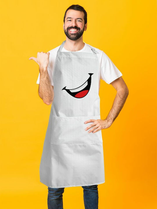 Koupakoupa Ποδιά Κουζίνας Λευκή KP_6474_APRON-BBQ-ADULT