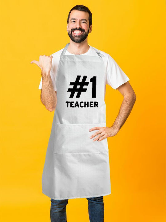 Koupakoupa teacher Șorț de Bucătărie Albă KP_741_APRON-BBQ-ADULT 1buc