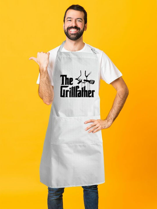 Koupakoupa Ποδιά Κουζίνας Λευκή KP_11631_APRON-BBQ-ADULT