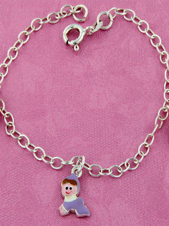 Ios Kinderarmband Kette aus Silber Ios Kinderarmband Kette aus Silber