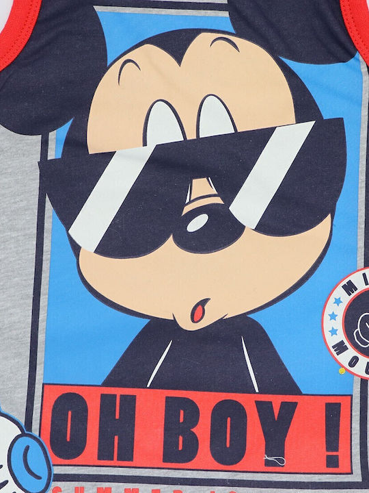 Kinderhemd Ärmellos Gray Mickey