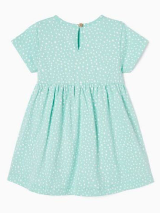 Zippy Kids Dress Short Sleeve Turquoise