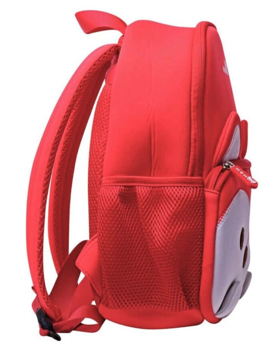 NOHOO Schulranzen Rucksack Kindergarten Rote 26 x 13 x 32cm