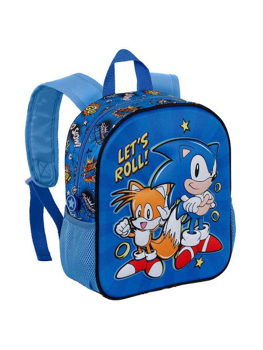 Karactermania 3D Schulranzen Rucksack Kindergarten Blau mit Flaschenhalter