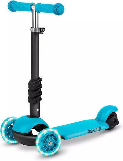Ricokids Kinderroller Buggy 2-Rad mit LED-Beleuchtung Blau