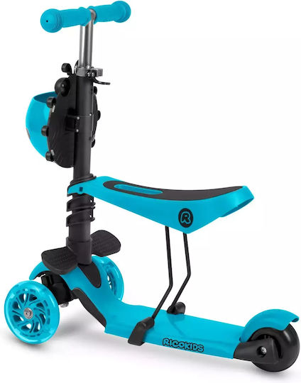 Ricokids Kinderroller Buggy 2-Rad mit LED-Beleuchtung Blau