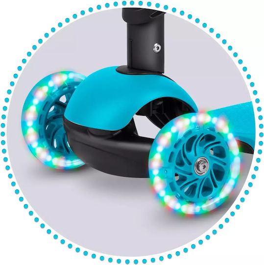 Ricokids Kinderroller Buggy 2-Rad mit LED-Beleuchtung Blau