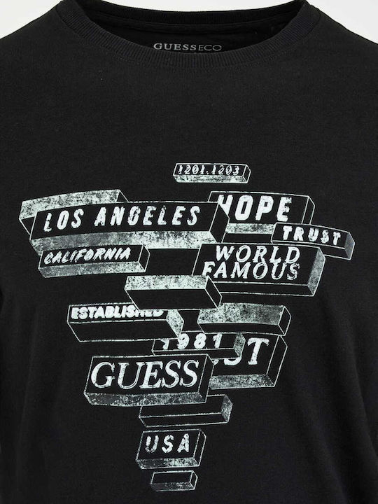 Guess Men's Long Sleeve Blouse Black