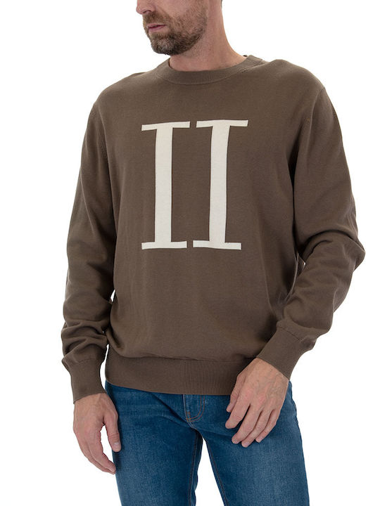 Les Deux Men's Long Sleeve Sweater Brown