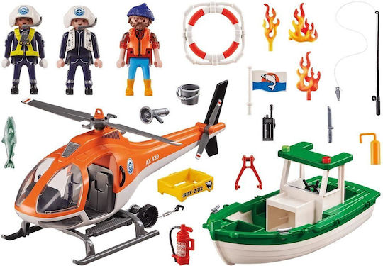 Playmobil Fire Company-Rescue at Sea for 6+ years old years old