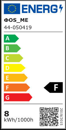 Fos me Λάμπα LED 8W για Ντουί E27 και Σχήμα ST64 Θερμό Λευκό 710lm