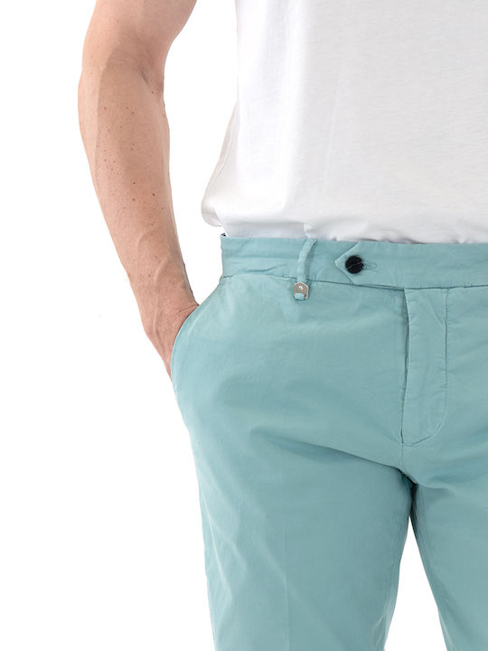 BRYAN Trousers Chino Elastic in Skinny Fit Light Blue