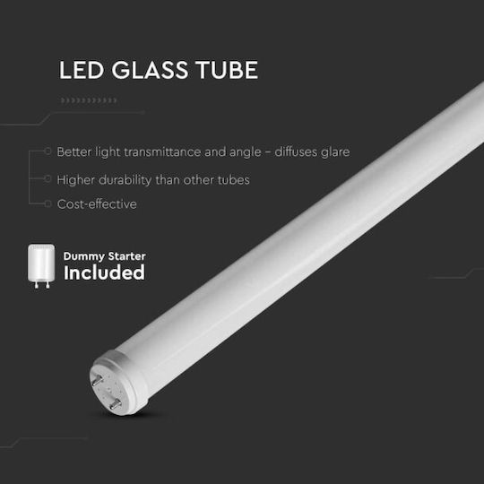 V-TAC LED Bulb 9W Fluorescent Type 60εκ. for Socket G13 and Shape T8 Cool White 850lm