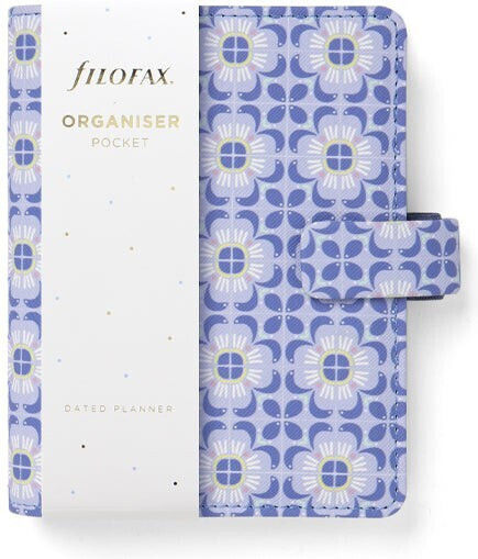 Filofax Daily Organizer Blue 12.8x14.6cm