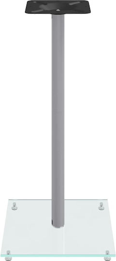 vidaXL Speaker Stands in Silver Color
