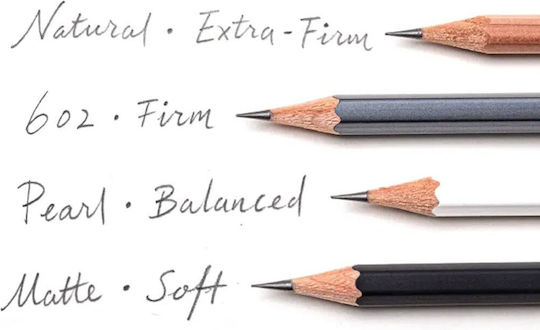 Blackwing Σετ 12 Μολύβια Σκληρά με Γόμα Καφέ