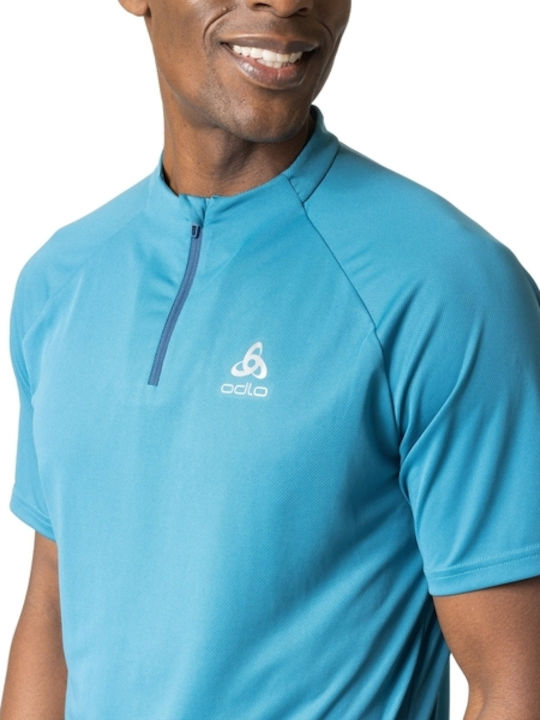 Essentials Sportliches Kurzarm T-Shirt Blau