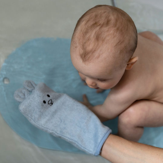 Babyono Βρεφικό Γάντι Μπάνιου Μωβ