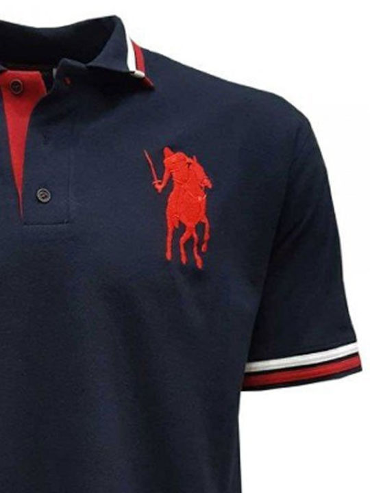 Polo Kurzarmbluse Blau