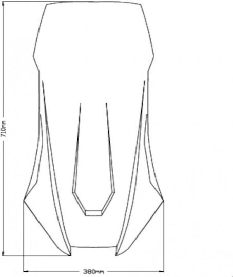 Puig Φιμέ Ζελατίνα Μοτοσυκλέτας Touring για Honda X-ADV 750 20585H